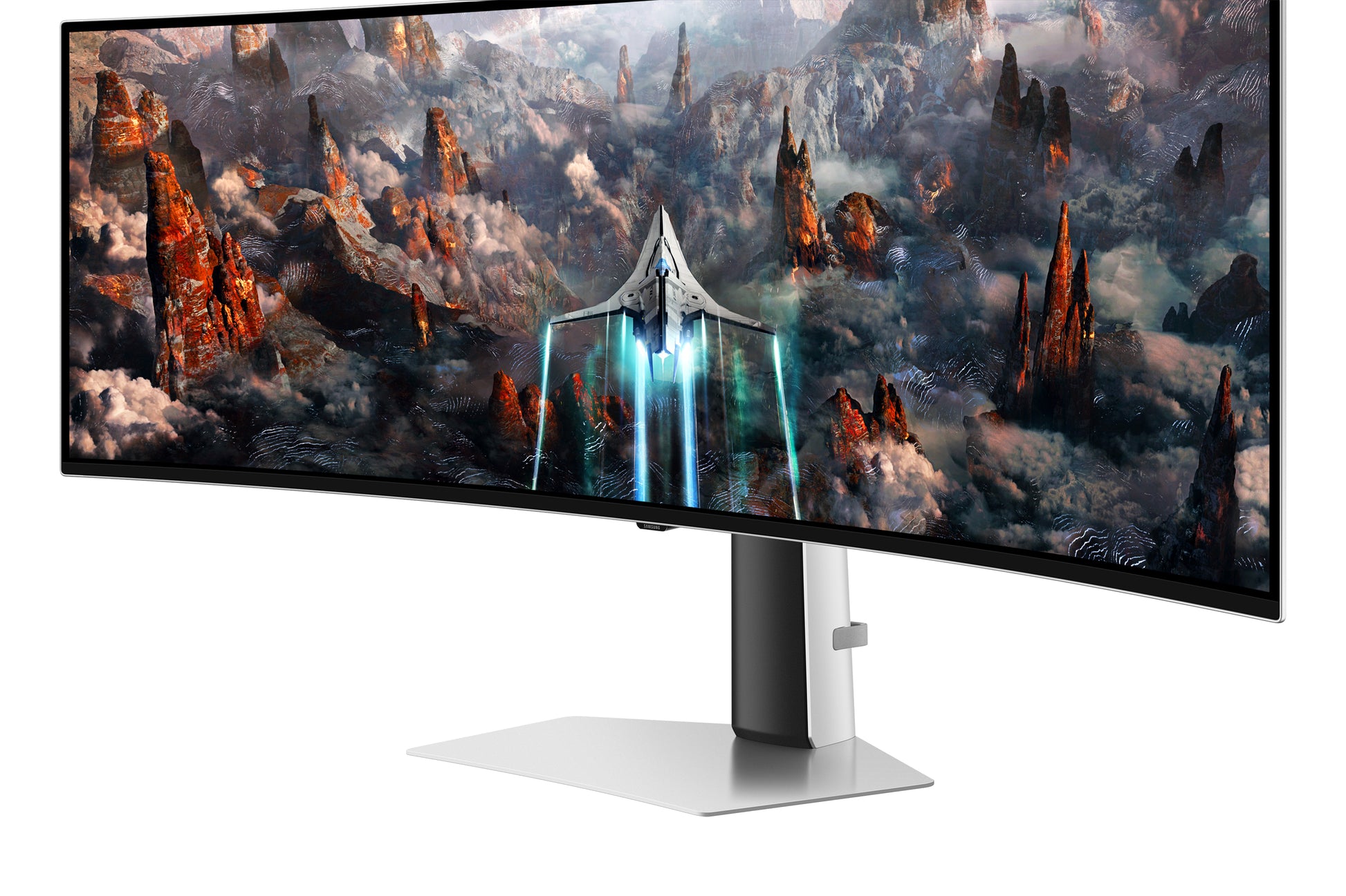 Samsung Odyssey OLED G9 (G93SC) – Monitor, 49", VESA 100 × 100, Silber