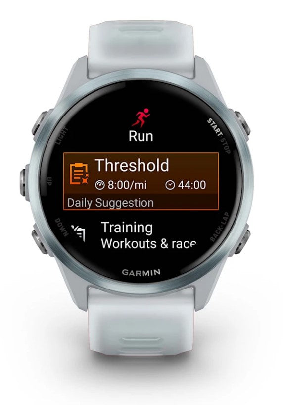 Garmin Forerunner 570 42 mm GPS – Aluminium, Sportarmband, Weiss, 50 m, für Android, iOS