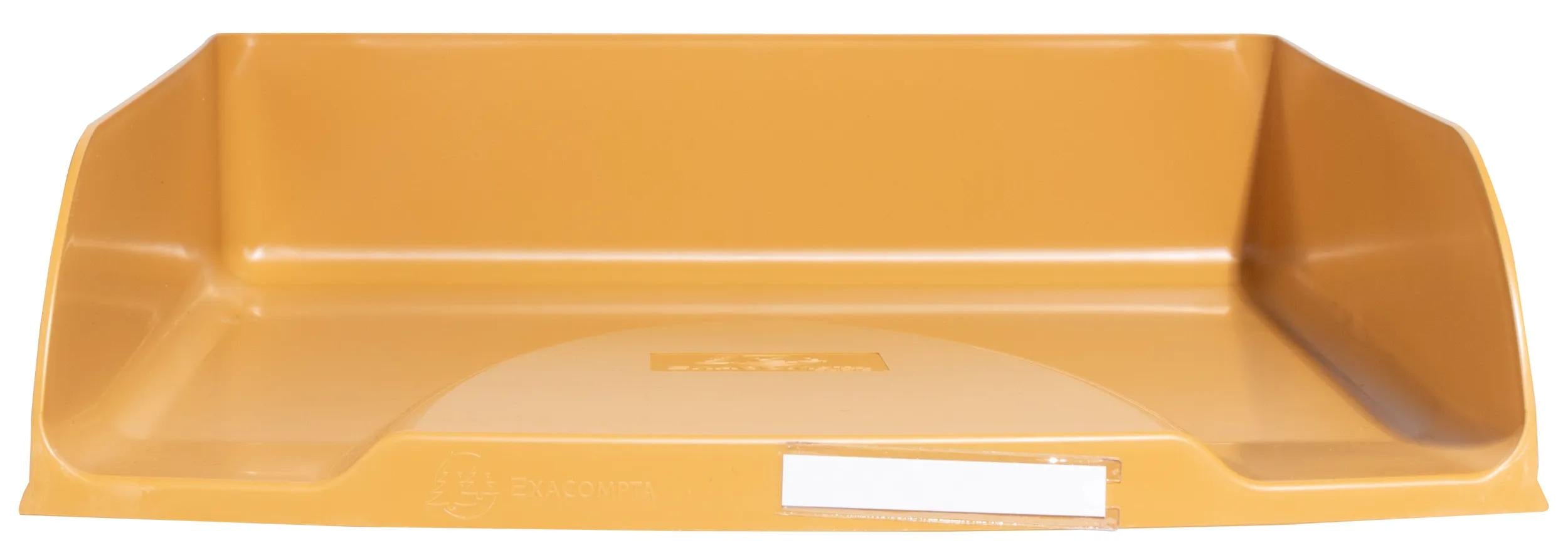 Exacompta Neo Deco – Briefkorb für A4+, hoch, Polystyrol (PS), gold, 346 × 65 × 255 mm