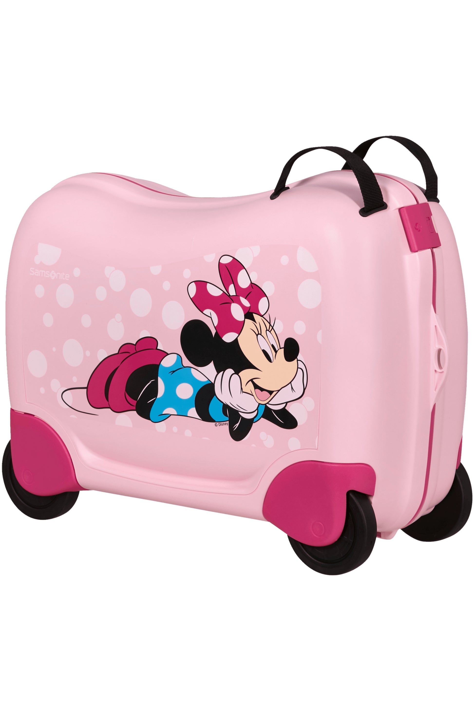 Samsonite Ride-on-Kindertrolley – 30 l, Hartschale, 4 Rollen, Minnie Glitter, 52 × 38 × 21 cm