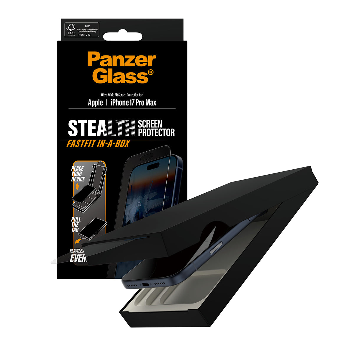 PanzerGlass Backcover Stealth – für Apple iPhone 17 Pro Max