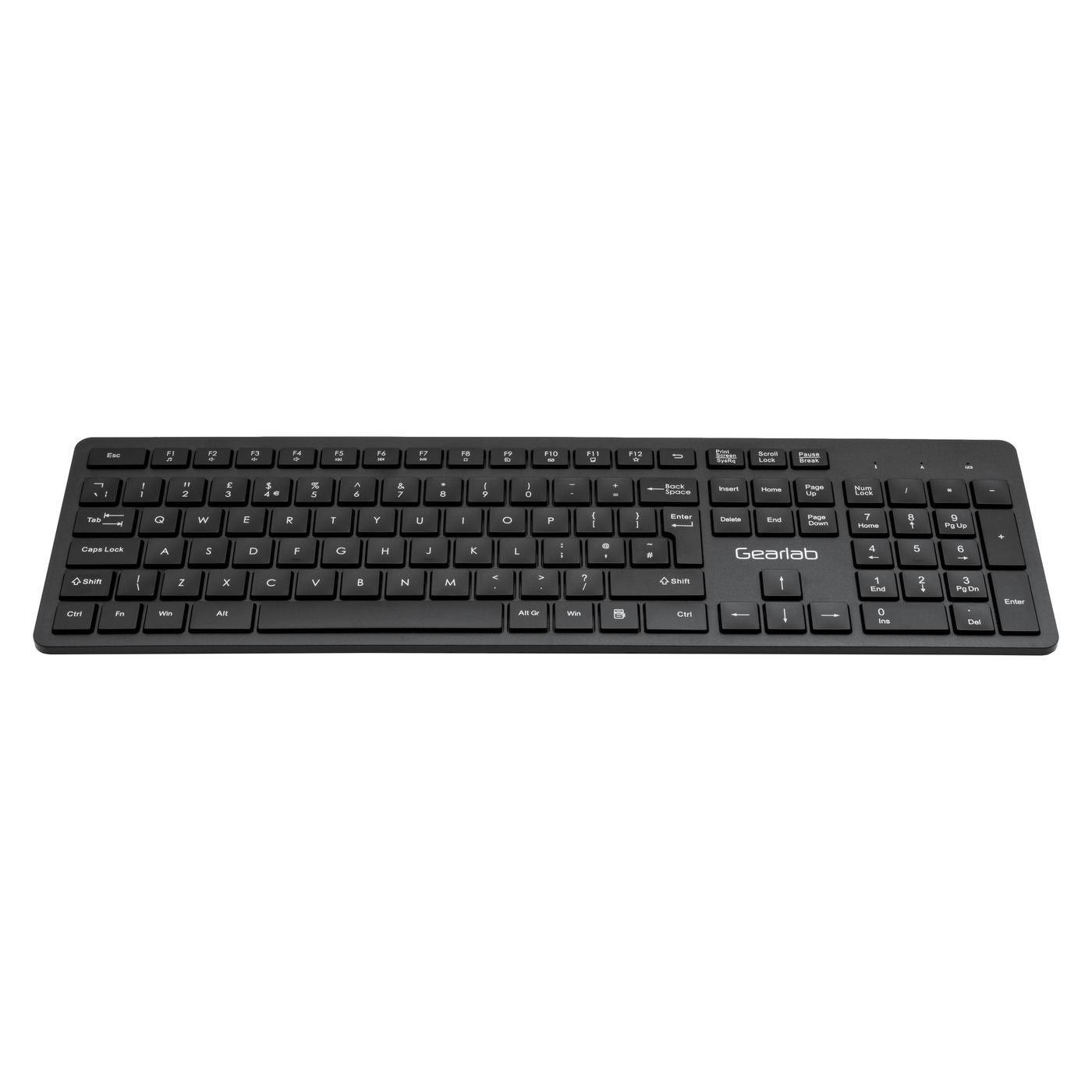 eSTUFF G220 – Tastatur – Membran – 2,4 GHz USB‑A (Nano-Empfänger) – QWERTY (UK‑INT) – Schwarz