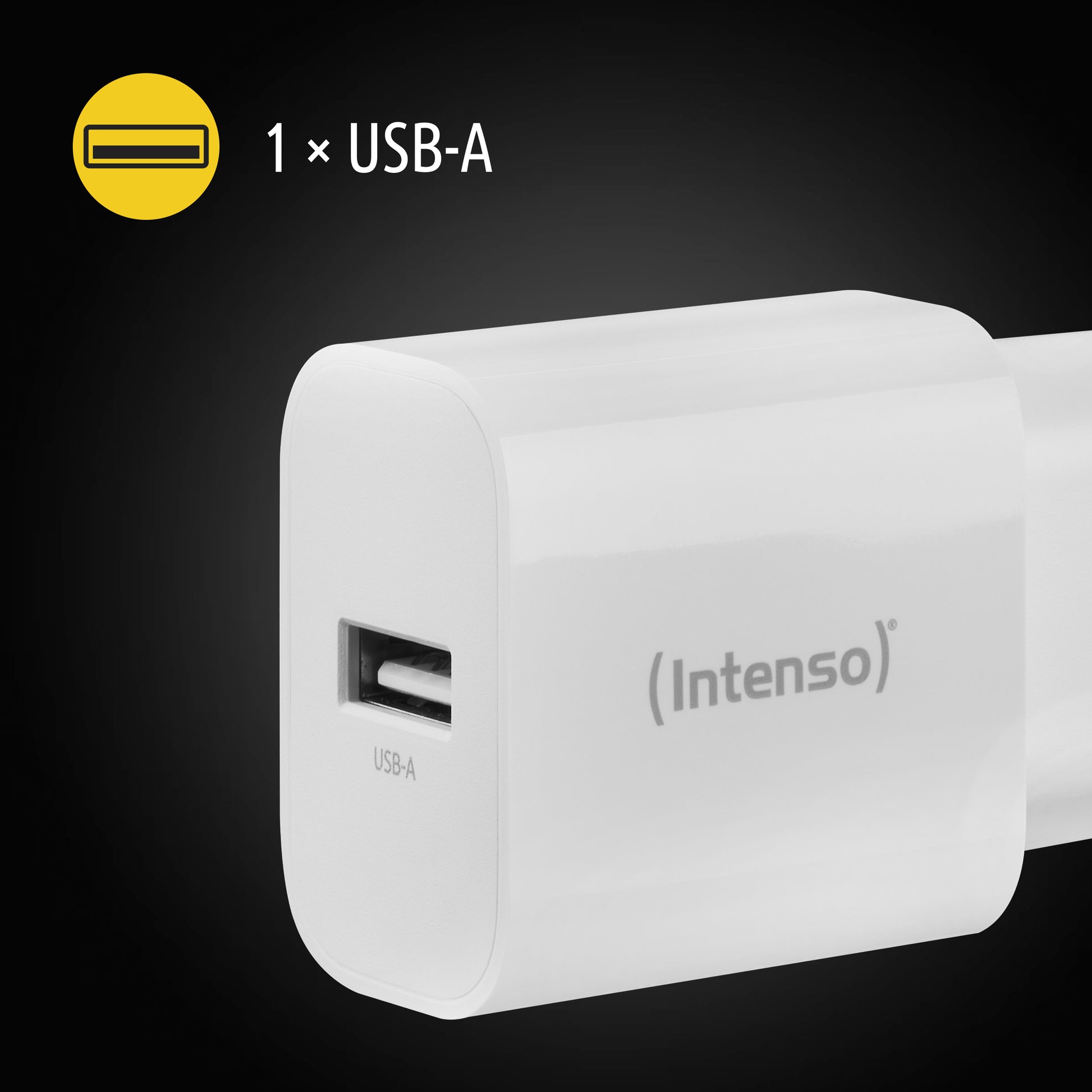 Intenso W5A USB-Ladegerät 5 W – USB-A×1, Weiss