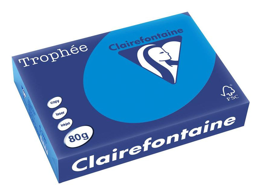 Clairefontaine Kopierpapier – A4, 80 g/m² – für Inkjet/Laser/Kopierer – FSC, EU Ecolabel – 500 Blatt