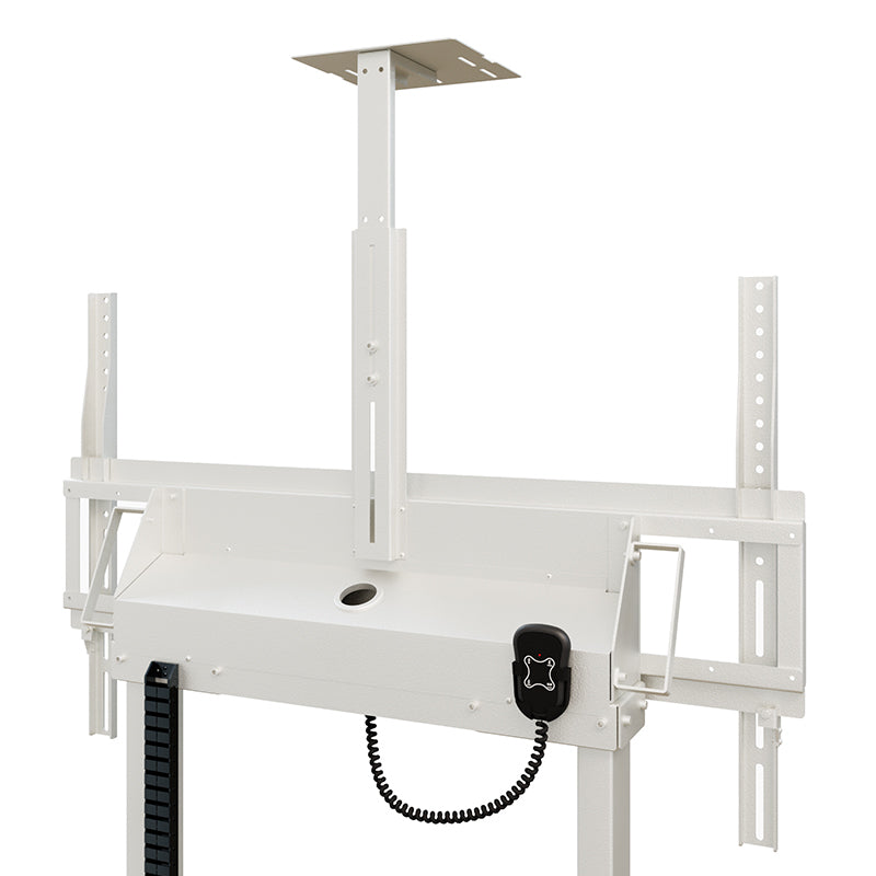 Hagor TV-Wagen – 55–86" – VESA 200×200–900×600 – bis 120 kg, Motorisiert, mit Rollen – HP Twin Lift M-W
