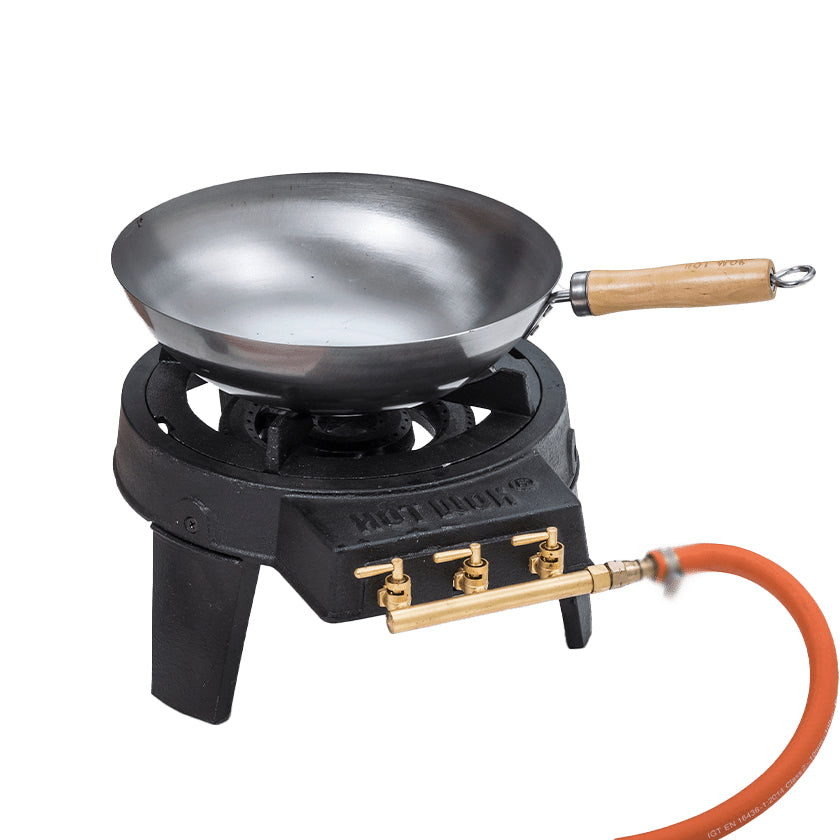 Hot Wok Gasgrill Basic HW3711 – 10 kW, 28 × 34,5 × 26 cm, Schwarz