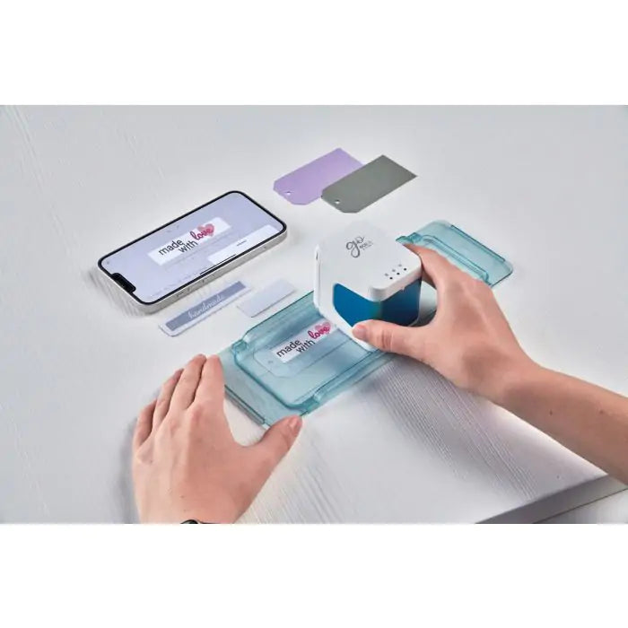 Colop e-mark GO – Mobiler Handdrucker, Dreifarbenpatrone (CMY), WLAN, 600 dpi, für Baumwollbänder bis 15 mm