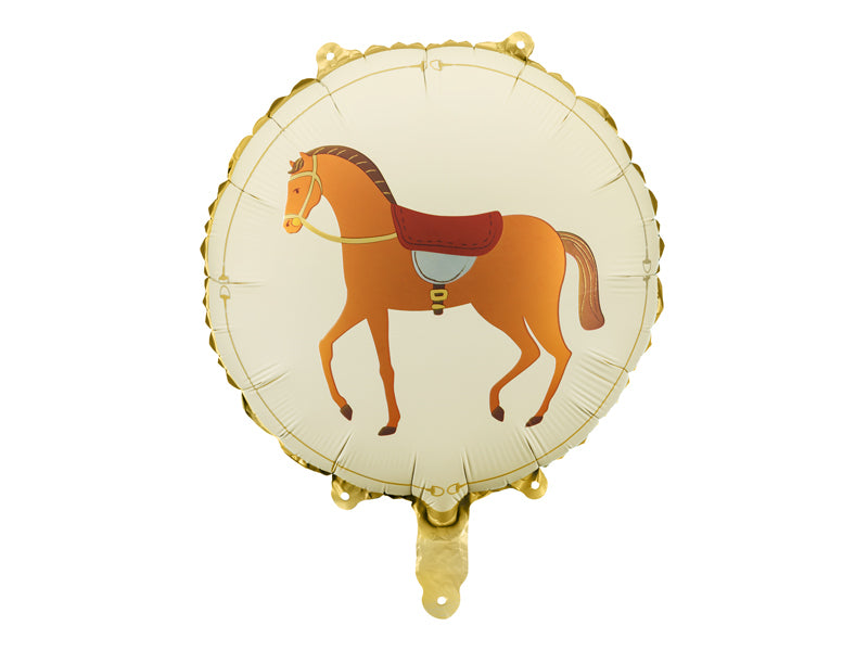 PartyDeco Folienballon Pferd – Mehrfarbig – 35 × 35 cm – Folie – 1 Stk