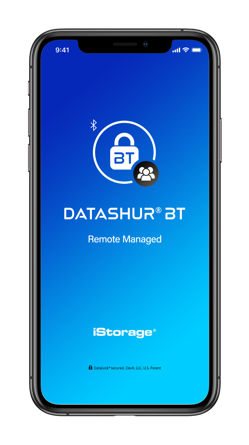 iStorage datAshur BT USB-Stick 64 GB – USB-A 3.2 Gen 1, 170/130 MB/s, AES-256, FIPS 140-2 Level 3, IP57