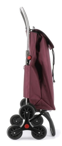 Rolser Stofftasche, Polyester, Bordeaux, 360×630×190 mm, mit 6 Rädern