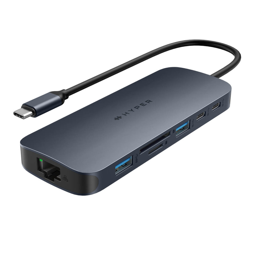 Targus HD4006GL Multiport-Adapter – USB-C, 2× HDMI, 3× USB-C, 2× USB-A, 140 W PD, GbE, für Windows/Mac