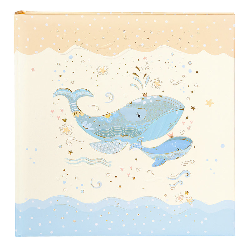 Goldbuch Babyalbum Blue Whale – für 100 × 150 mm, hellblau, Pergamin, 300 × 310 mm