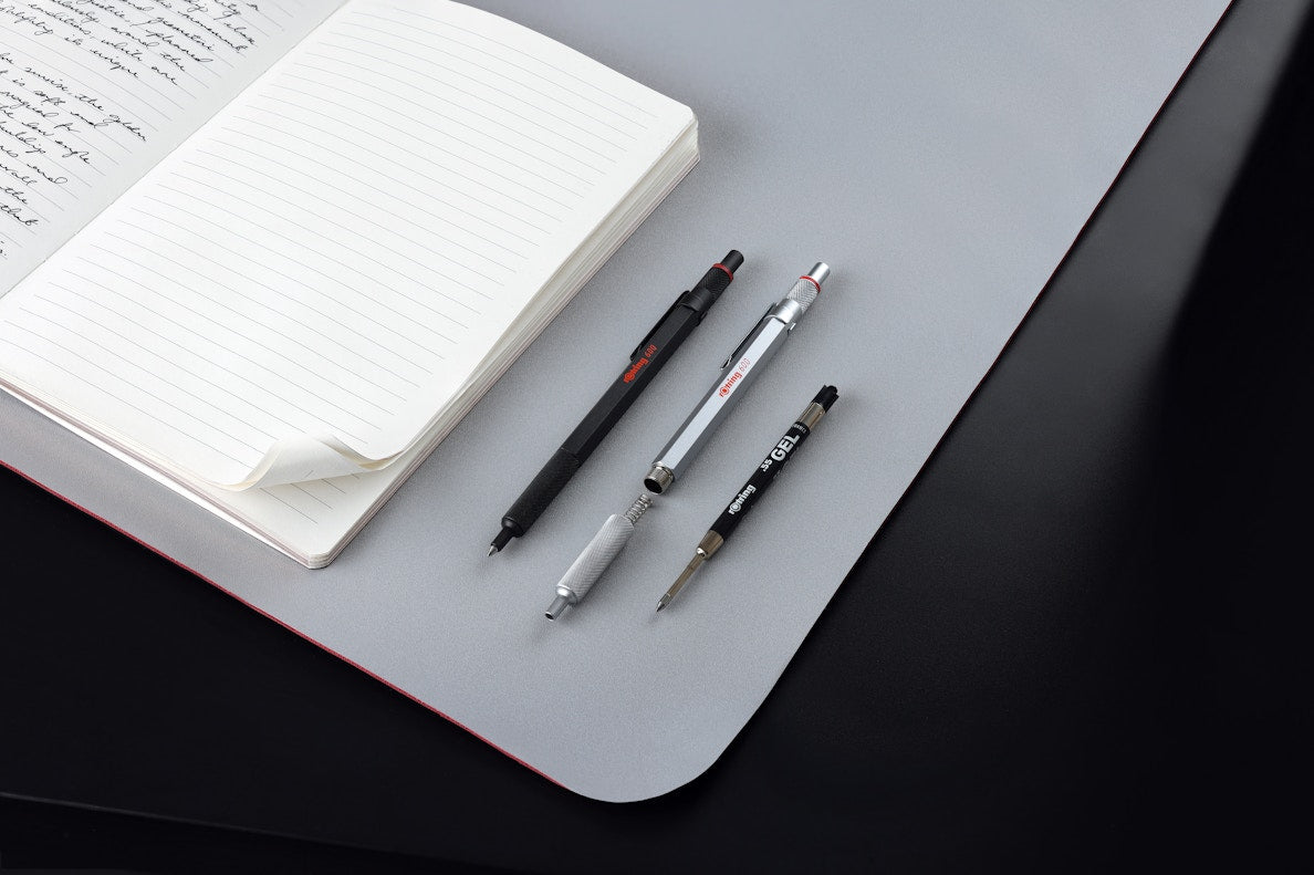 Rotring 600 Gelschreiber – Schwarz, Strichstärke 0,55 mm, Druckmechanik, schnelltrocknend