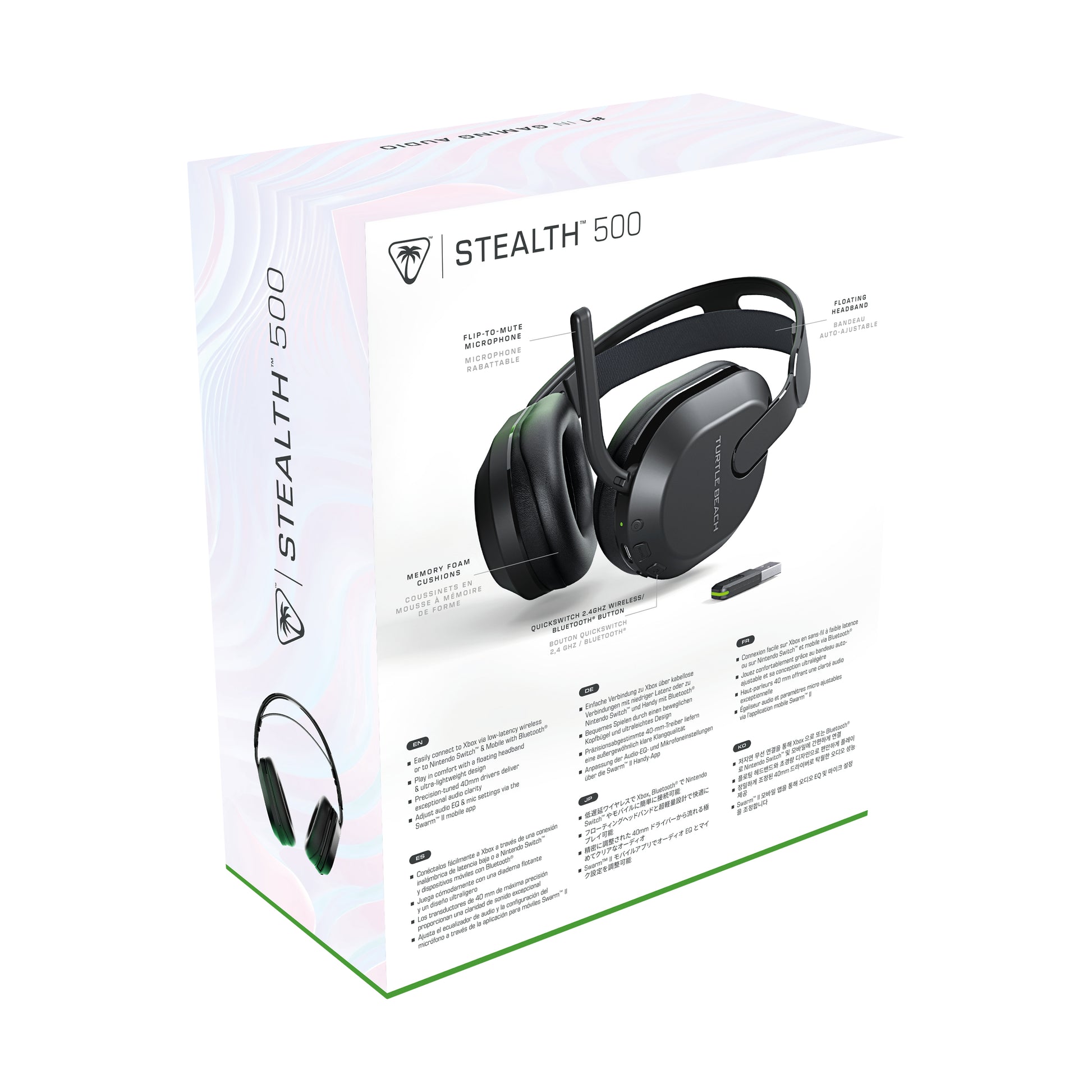 Turtle Beach Stealth 500 – Kabelloses Gaming-Headset – 2,4 GHz & Bluetooth 5.2 – Schwarz
