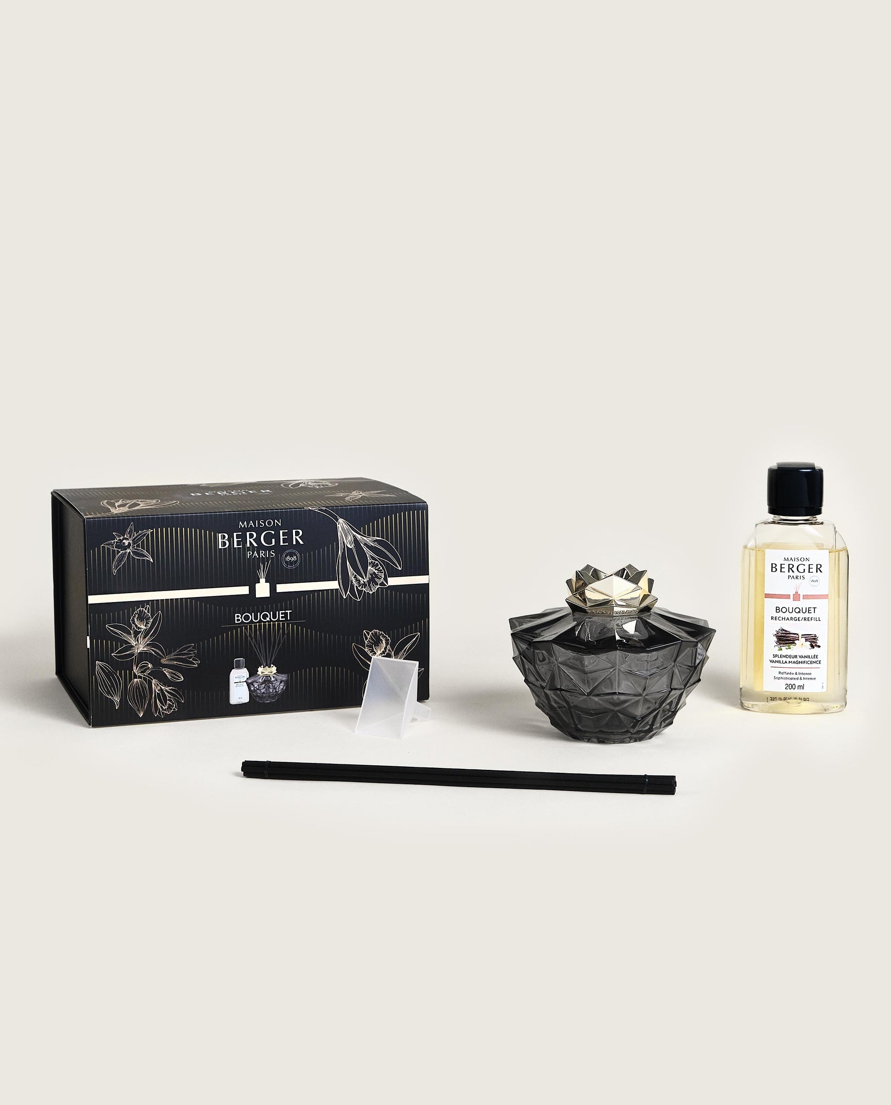 Maison Berger Paris Duftstäbchen Kali Vanille, Schwarz – 250 ml