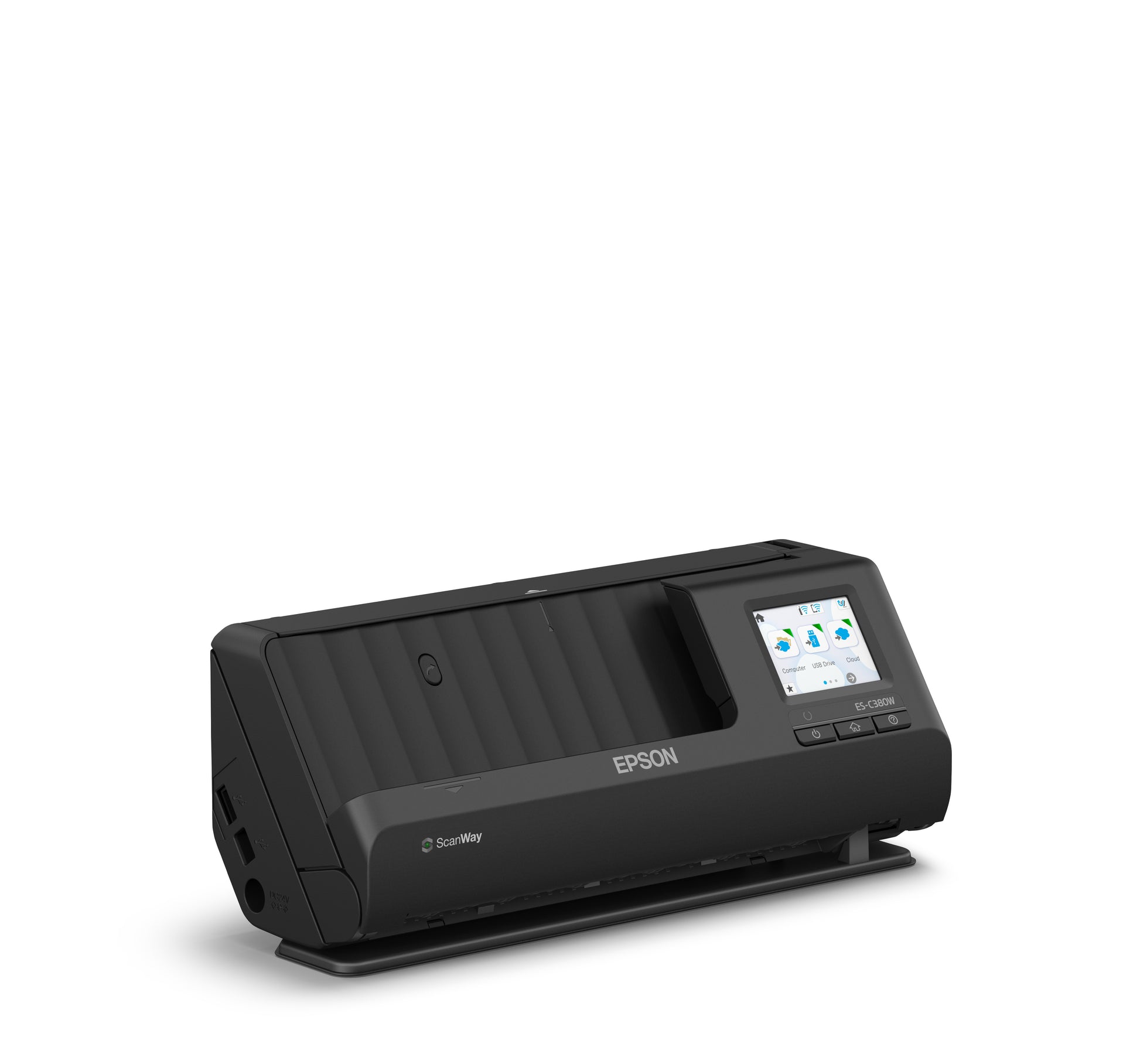 Epson Es-C380W – Dokumentenscanner, A4, Duplex, 600 dpi, ADF 20 Blatt, WLAN, USB, für Windows