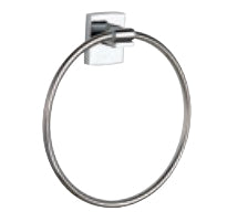 TESA 40266-00000-00 Handtuchring – Klebemontage – 18,5 × 20 cm – Silber – Metall