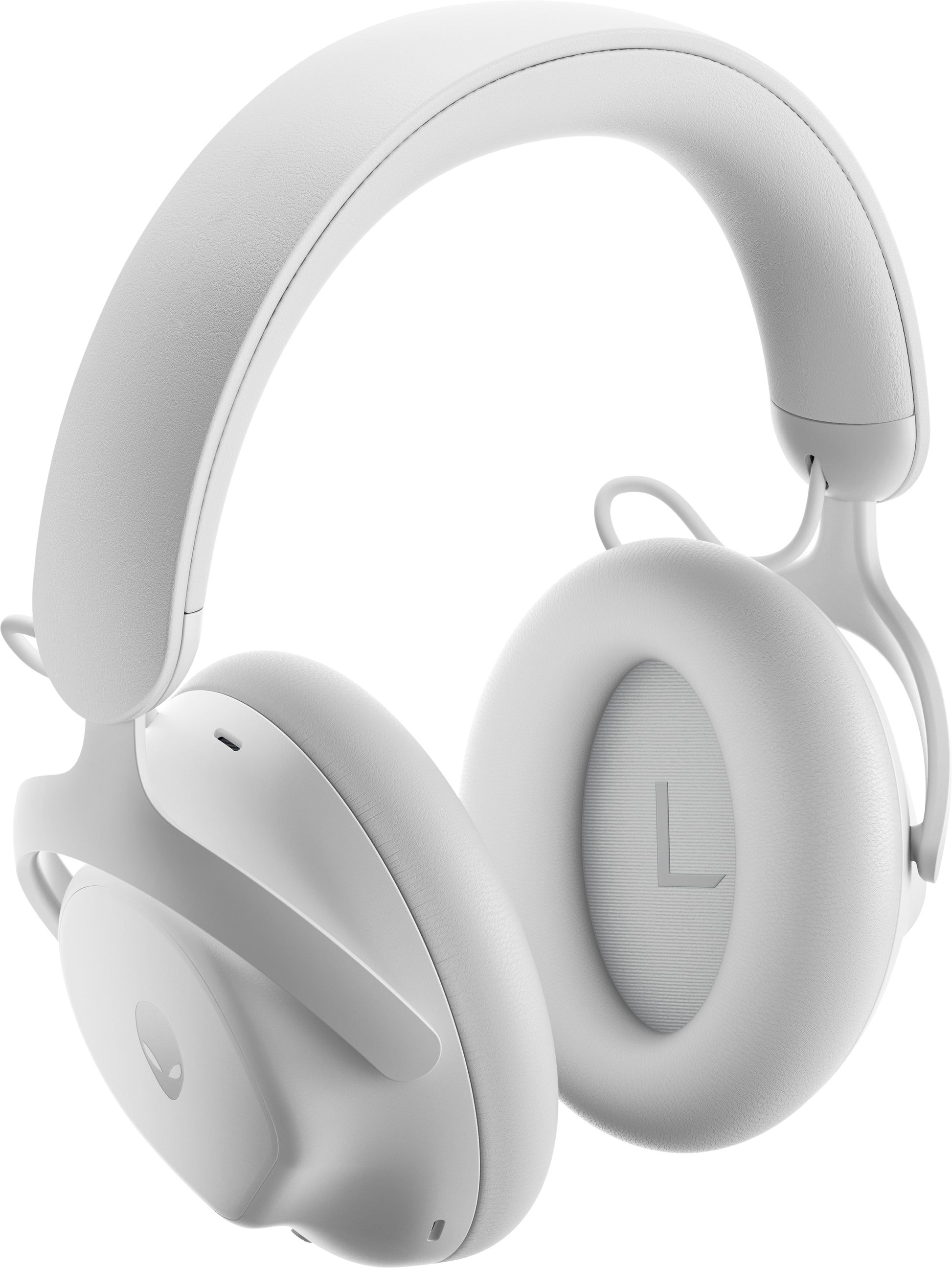 Alienware Pro Wireless Gaming-Headset – Over-Ear, Stereo, Kabel + BT, ANC, mit USB-C-Dongle, Schwarz/Weiss