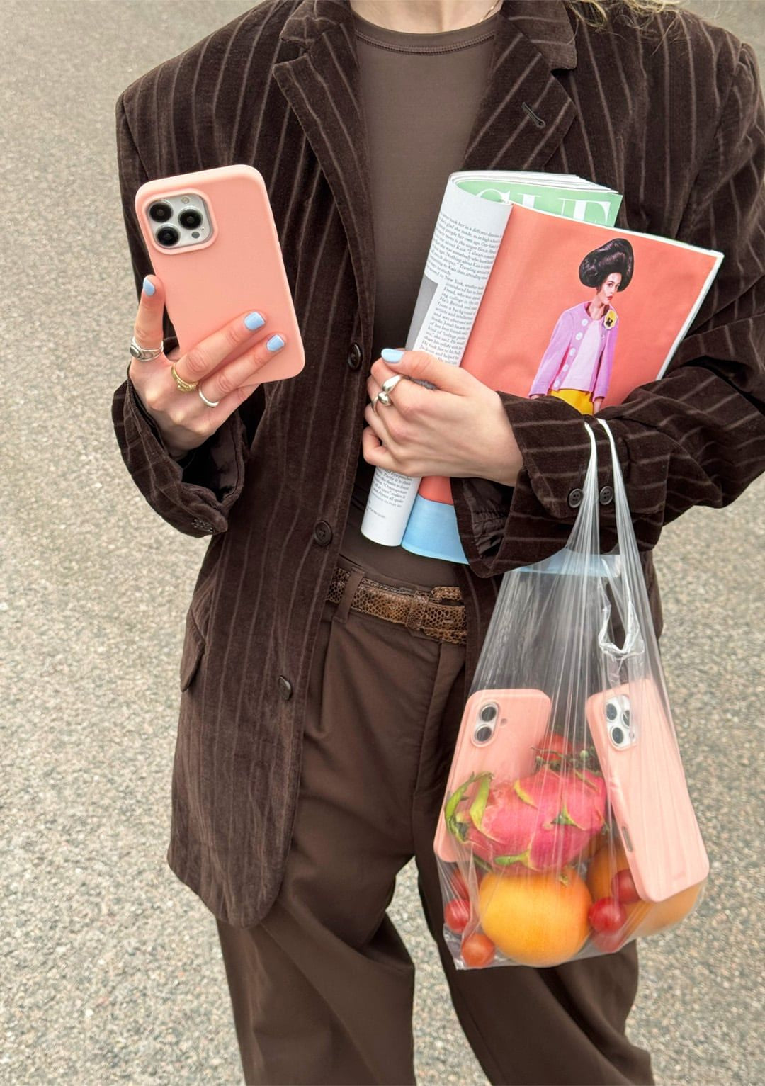 HoldIt Backcover – für Apple iPhone 17 Pro Max, Silikon, Pink