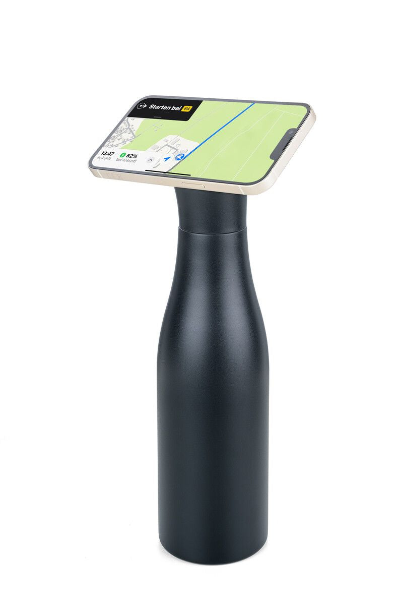 TROIKA Isolierflasche 550 ml – Doppelwandig 12 h heiss / 24 h kalt, Edelstahl, Klappdeckel