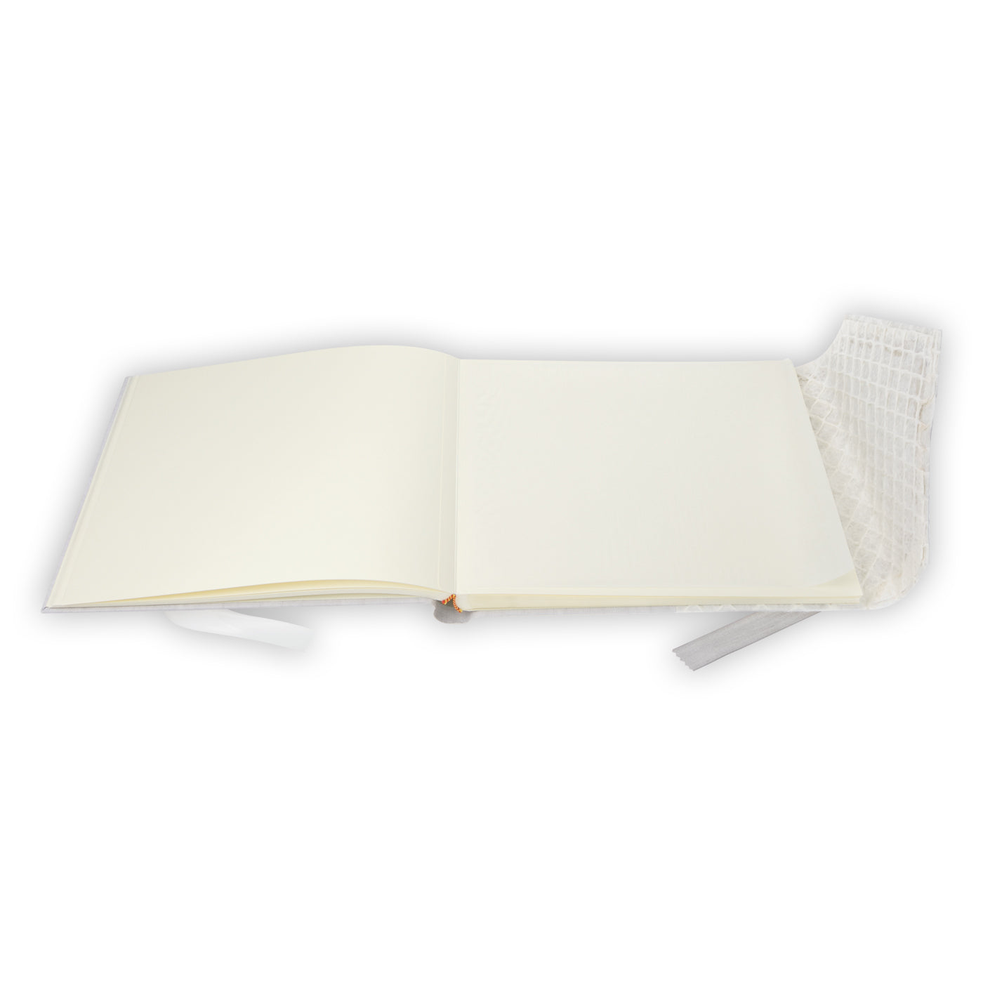 ZEP Gästebuch – mit Pergaminzwischenblättern – 60 Seiten – 300 × 240 mm – gebunden, Pergamentpapier, grau