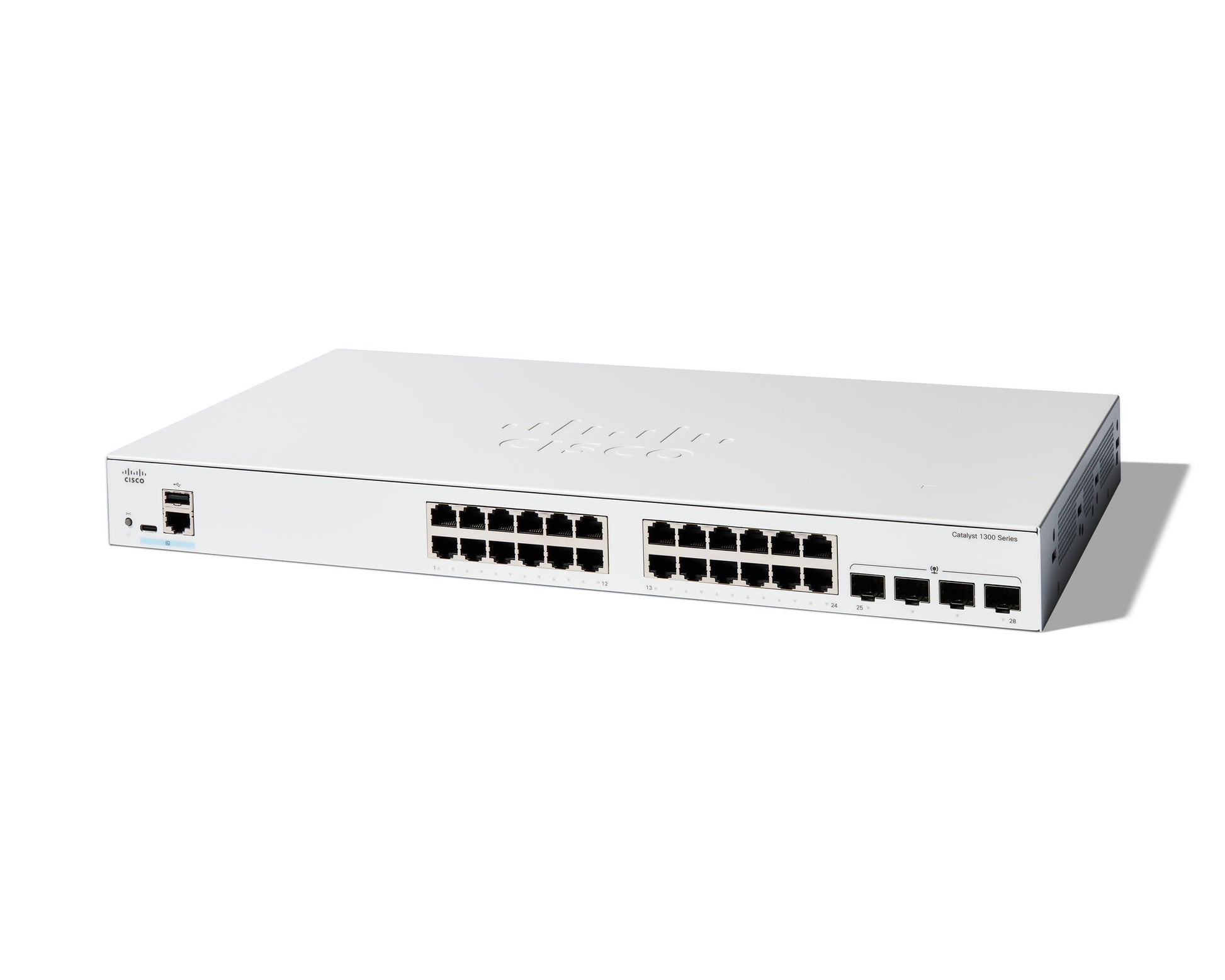 Cisco C1300-24T-4G – Managed Switch – 24×GbE, 4×SFP, L2+/L3, 1U