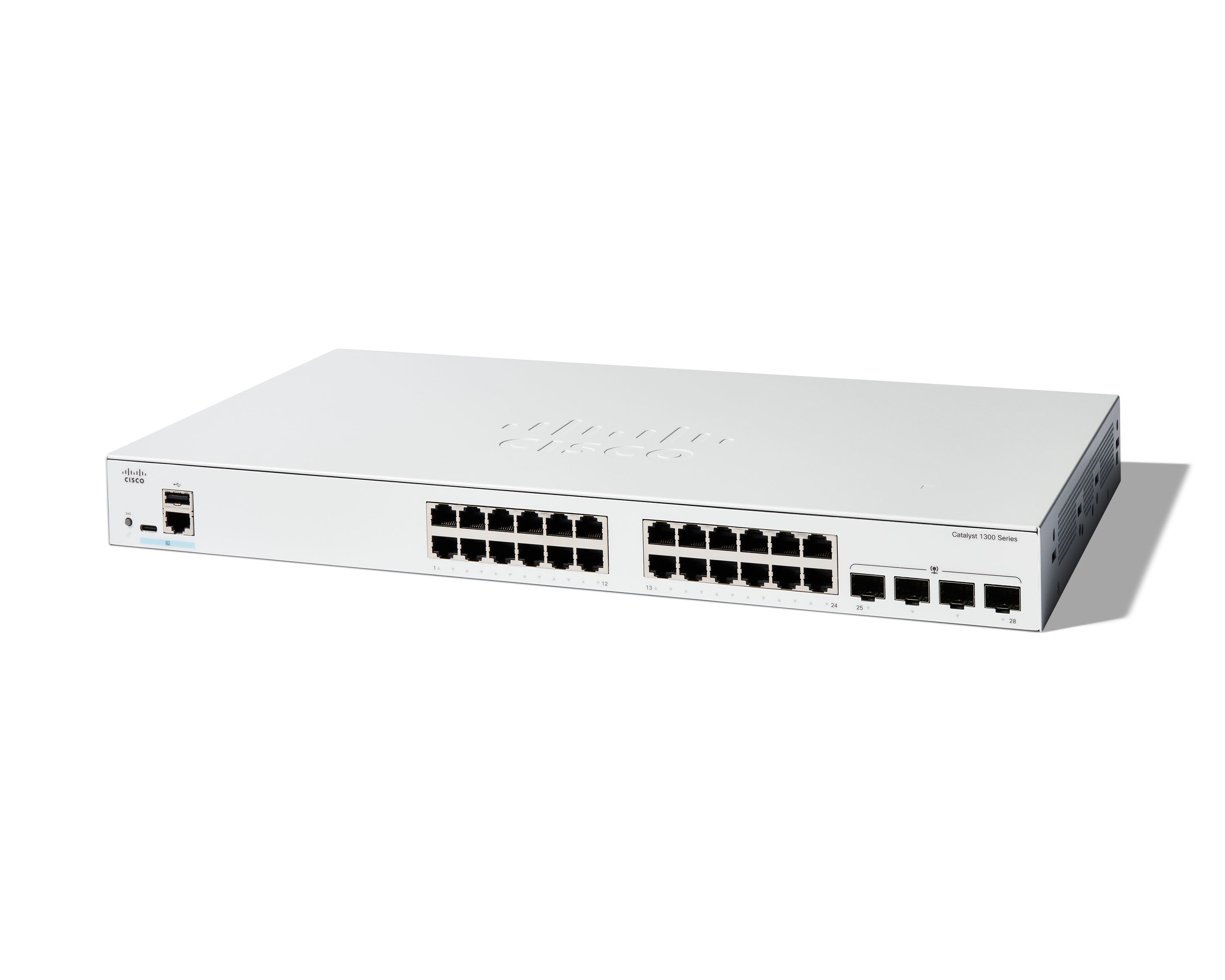 Cisco C1300-24T-4G – Managed Switch – 24×GbE, 4×SFP, L2+/L3, 1U