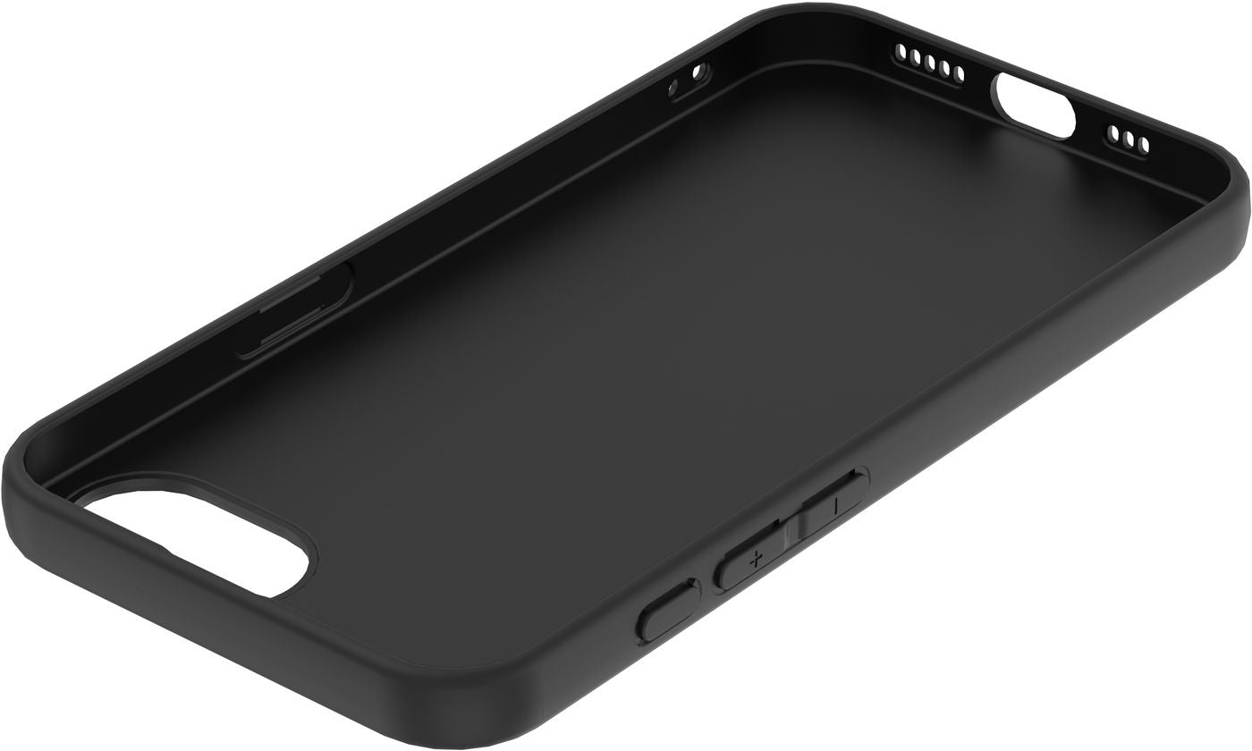 eSTUFF INFINITE (GRS) VIENNA Backcover – für iPhone, TPU, Schwarz, 100% recycelt