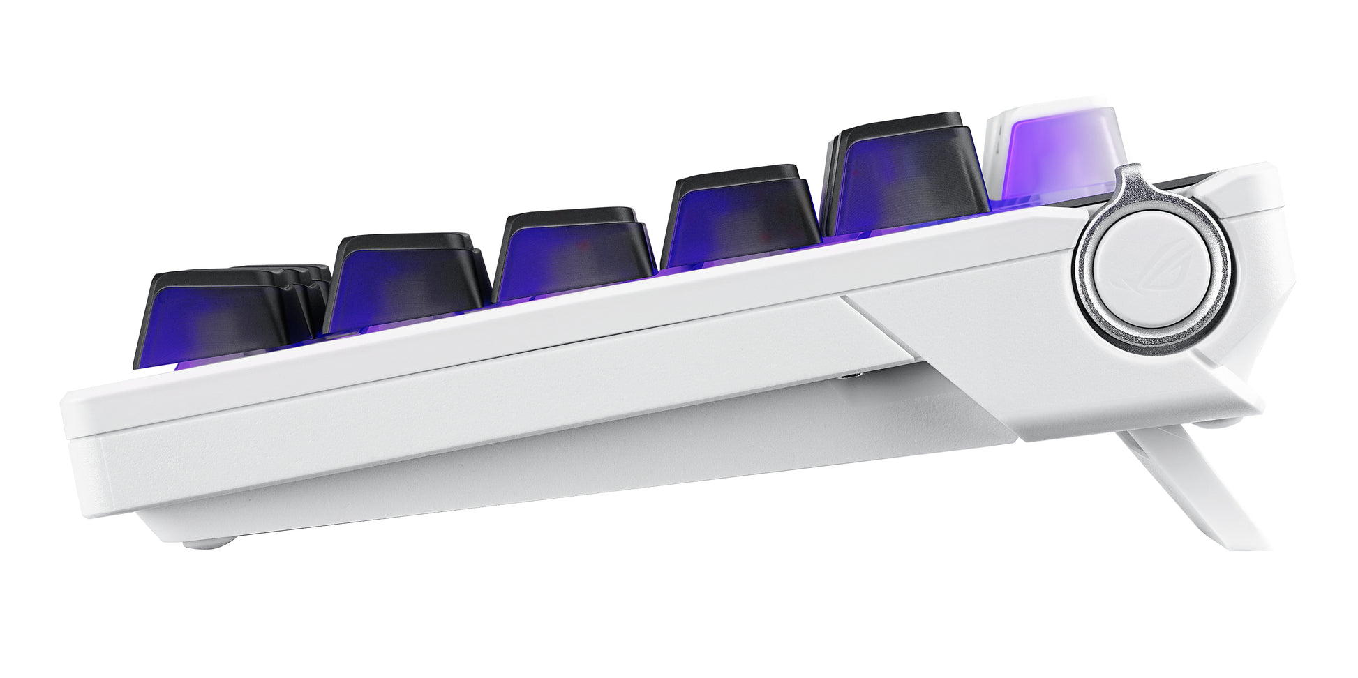 ASUS Azoth X – Tastatur, kabellos (Bluetooth/2,4 GHz), kabelgebunden (USB), CH-Layout (DE-CH), weiss