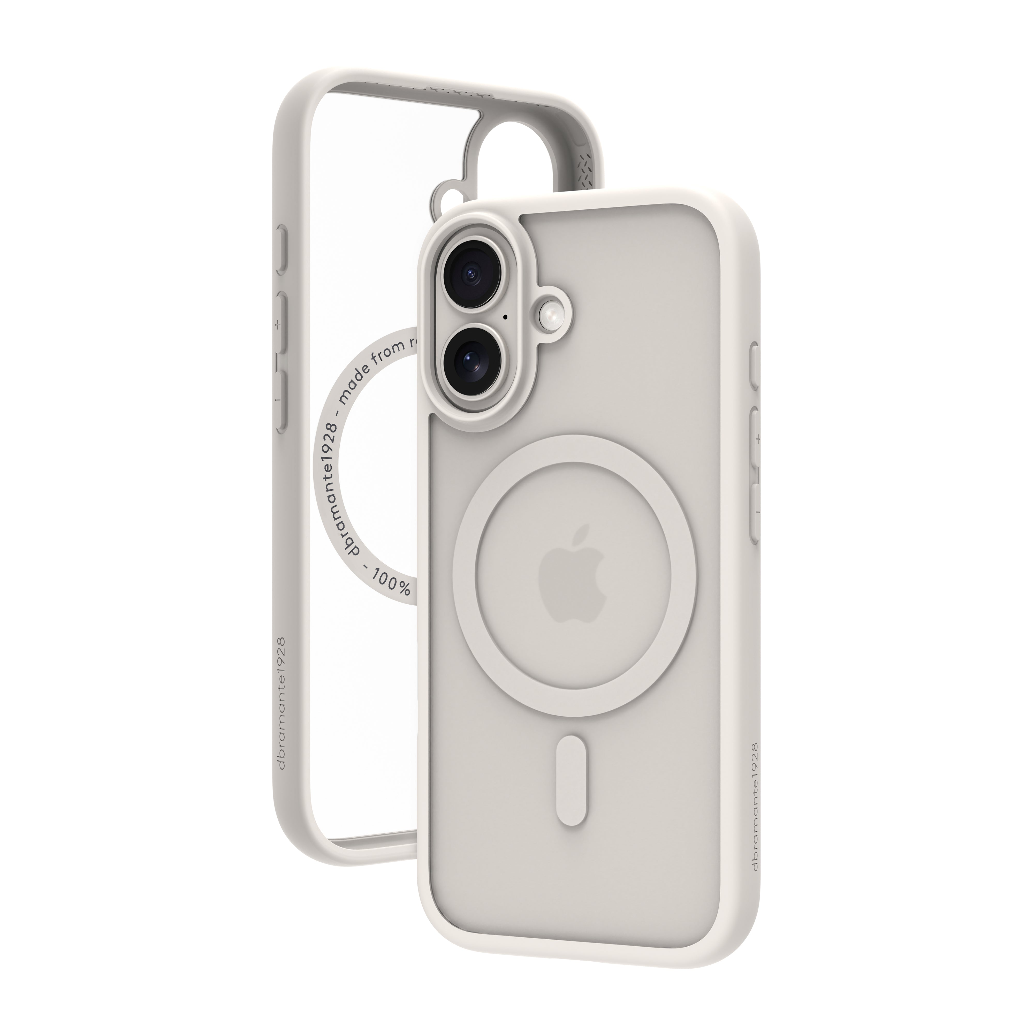 dbramante1928 Backcover – für Apple iPhone 17, Kunststoff, Weiss, bis 2 m sturzsicher, recycelbar
