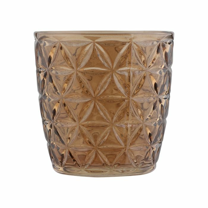 EGLO Bezamby Windlicht – Glas, braun – Ø 7,3 × 7,3 cm