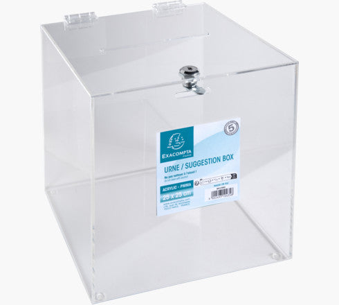 Exacompta Spardose – Transparent – Polymethylmethacrylat