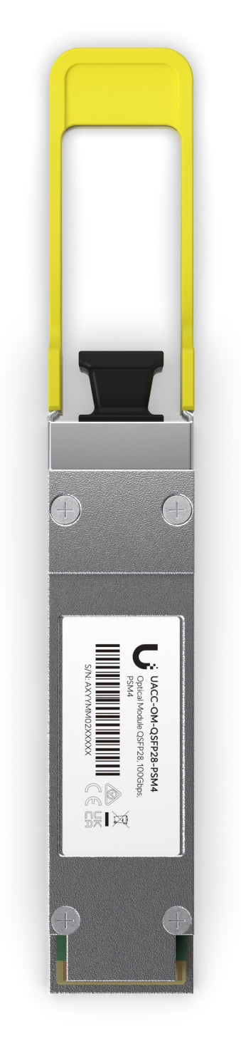 Ubiquiti QSFP28 SFP-Transceiver – 100 Gbit/s, Singlemode (SMF), 1310 nm, 2 km, MPO-12