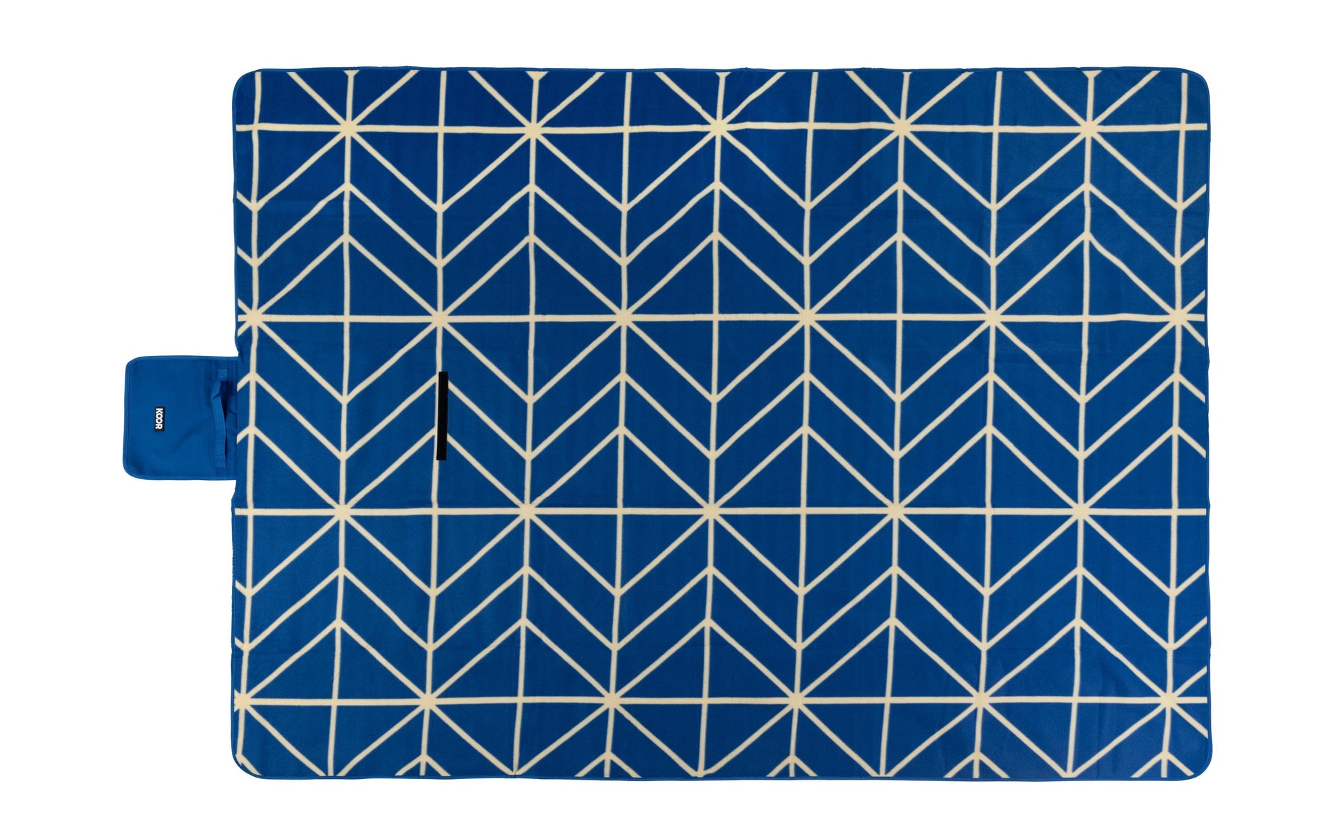KOOR Onda Wohndecke – Mikropolyester, Blau/Beige – 200 × 250 cm