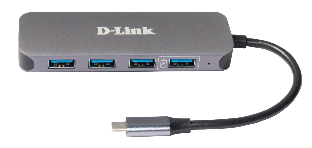 D-Link DUB-2340 USB-Hub – USB-C, 4× USB-A, 1× USB-C, 60 W PD, für Windows/Mac/ChromeOS