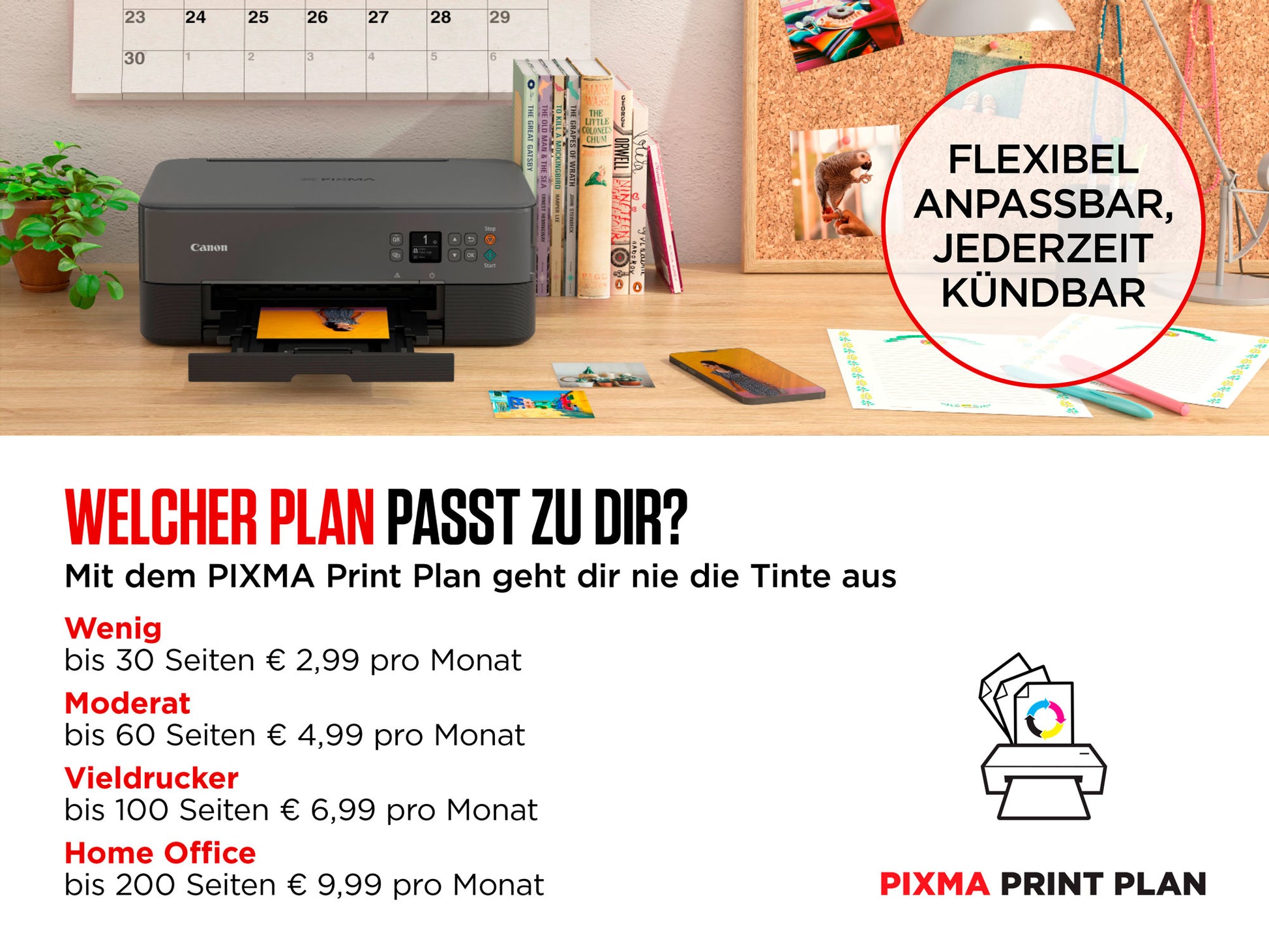 Canon PIXMA TS7650i – Farbiges Tintenstrahl-MFP A4, 3-in-1 – USB/WLAN – Duplex – 15 S./Min. S/W, 10 S./Min. Farbe
