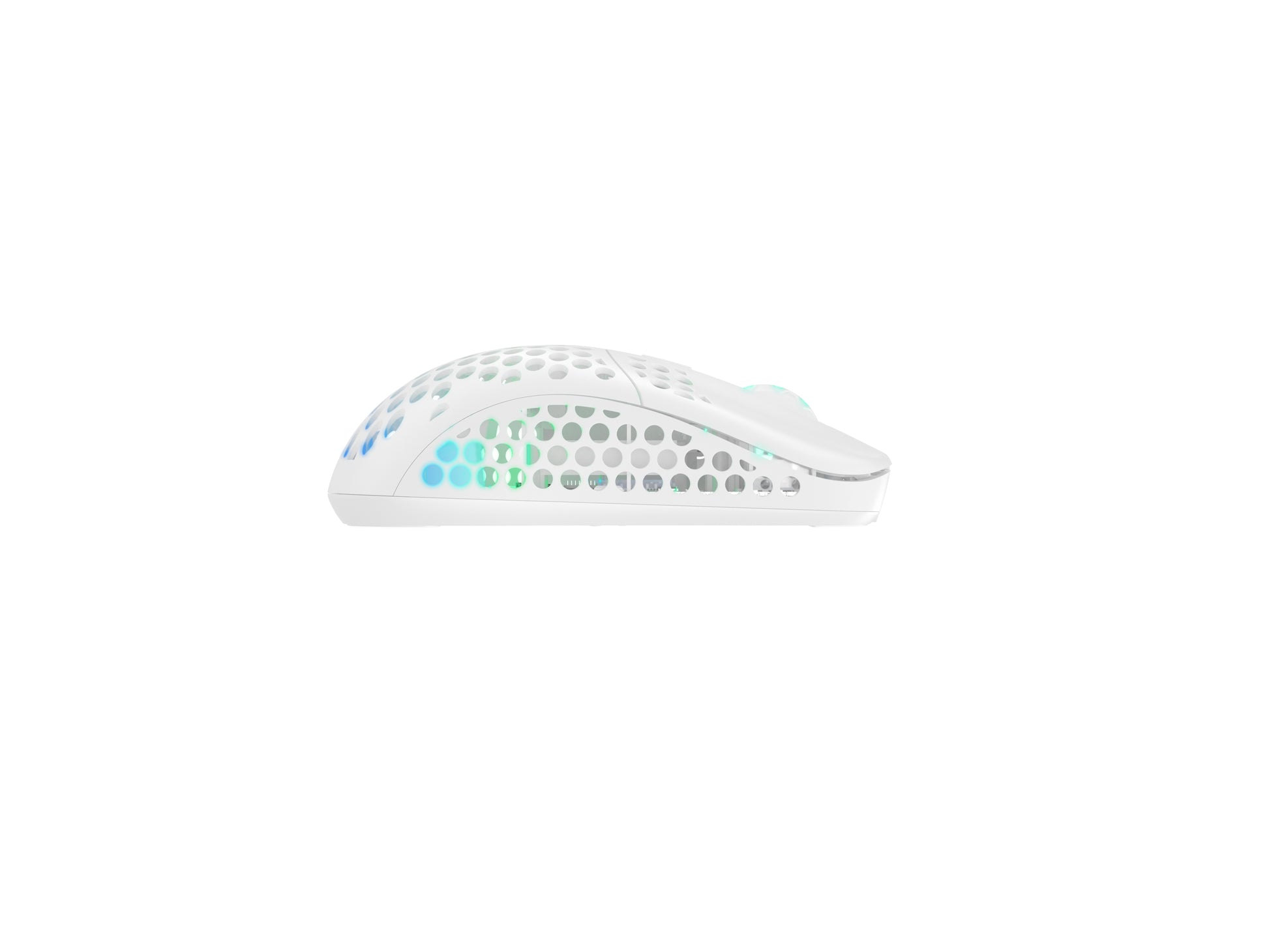 CHERRY XTRFY M42 – Gaming-Maus – Kabellos (2,4 GHz), 19000 DPI, RGB-Beleuchtung, beidhändig, Weiss