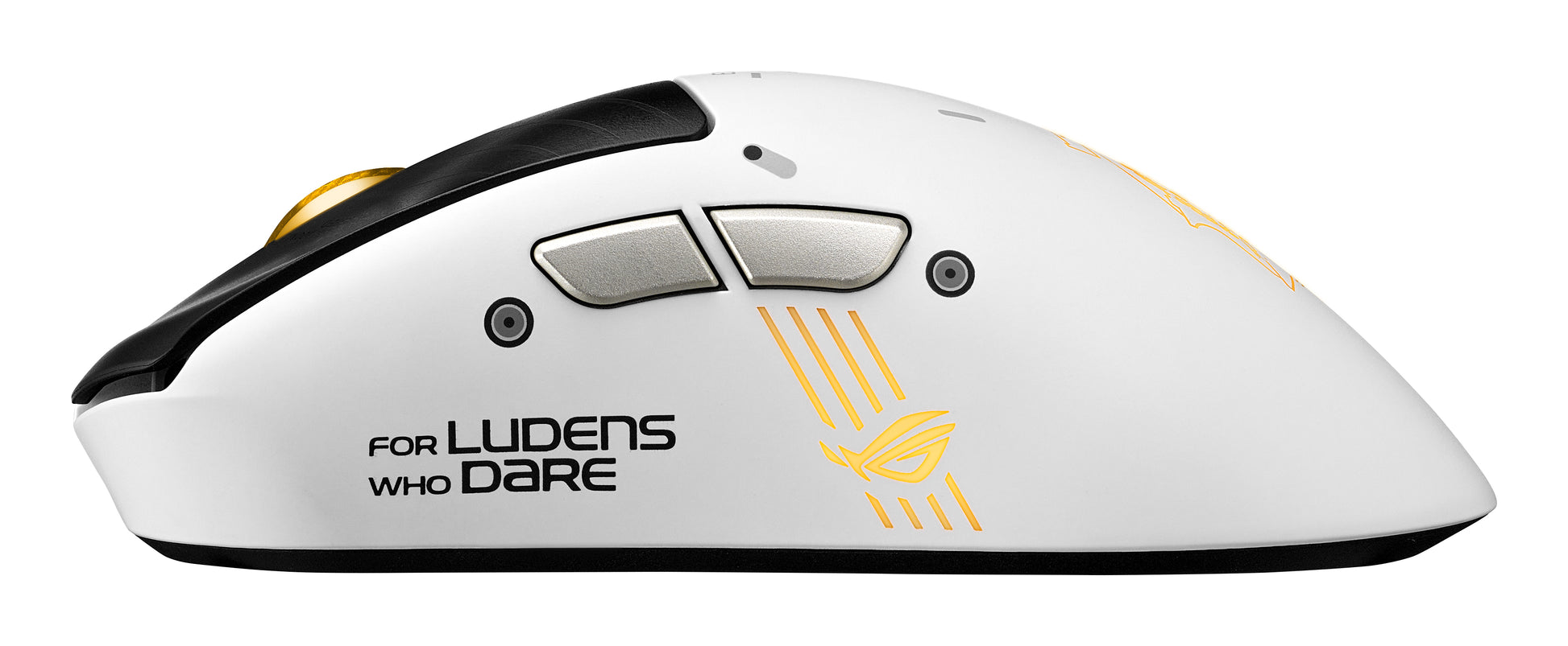 ASUS ROG Keris II Origin – Gaming-Maus – Kabellos (Bluetooth/2,4 GHz), 42000 DPI, RGB-Beleuchtung, rechts