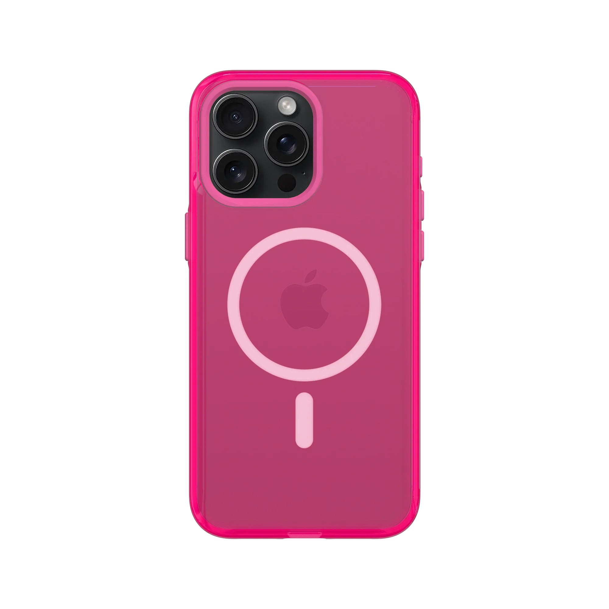 RhinoShield Backcover – für Apple iPhone 15 Pro Max – transparent/rosa – MagSafe-kompatibel, schockresistent