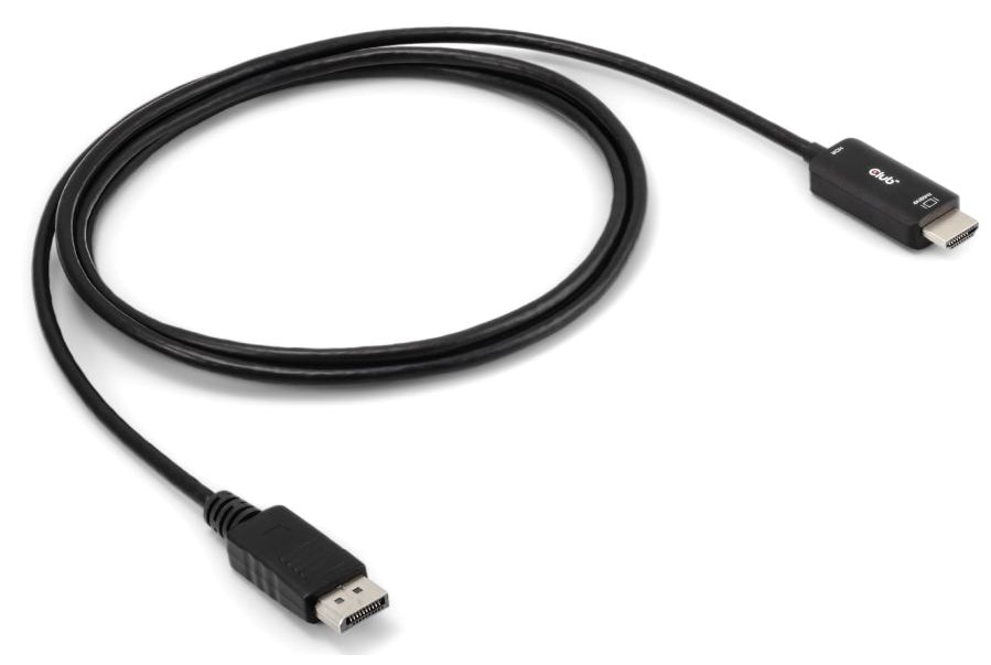CLUB3D Club 3D – DisplayPort auf HDMI Adapter, DP 1.4, 4K@60 Hz, 2 m