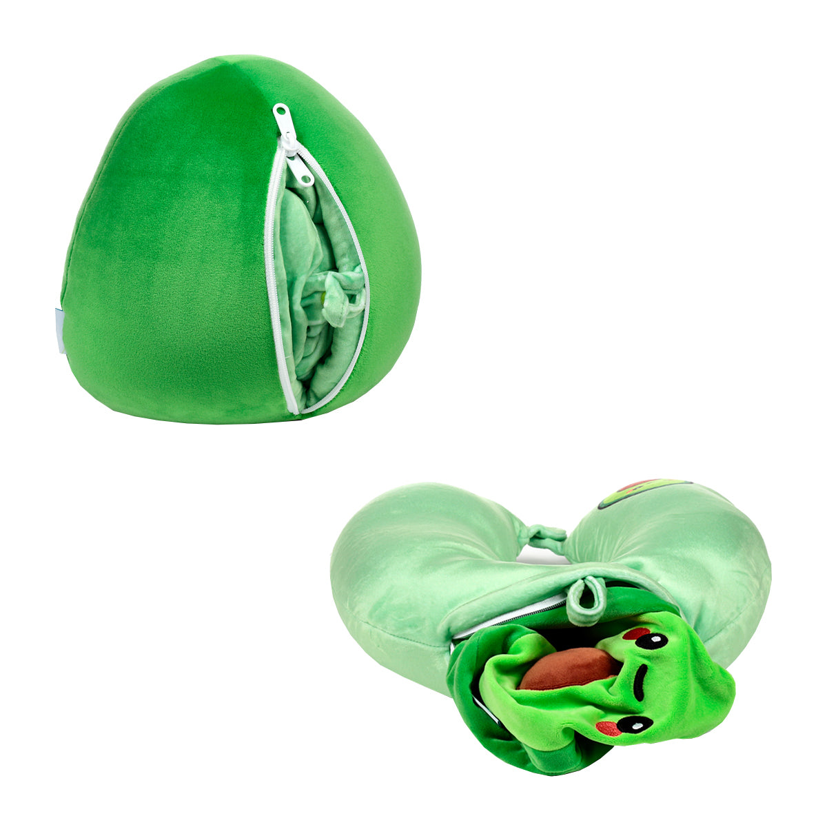 Sombo Reisekissen – 2in1 – 180×340×260 mm – Grün, Plüsch – Avocado – 1 Stk.