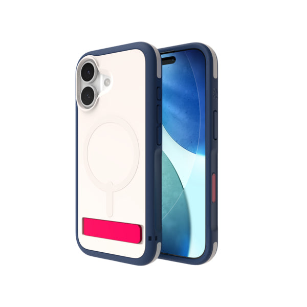 ZAGG Sedona Snap Backcover – für Apple iPhone 17, Graphen, Blau / Rot / Weiss, bis 4 m Sturzsicher