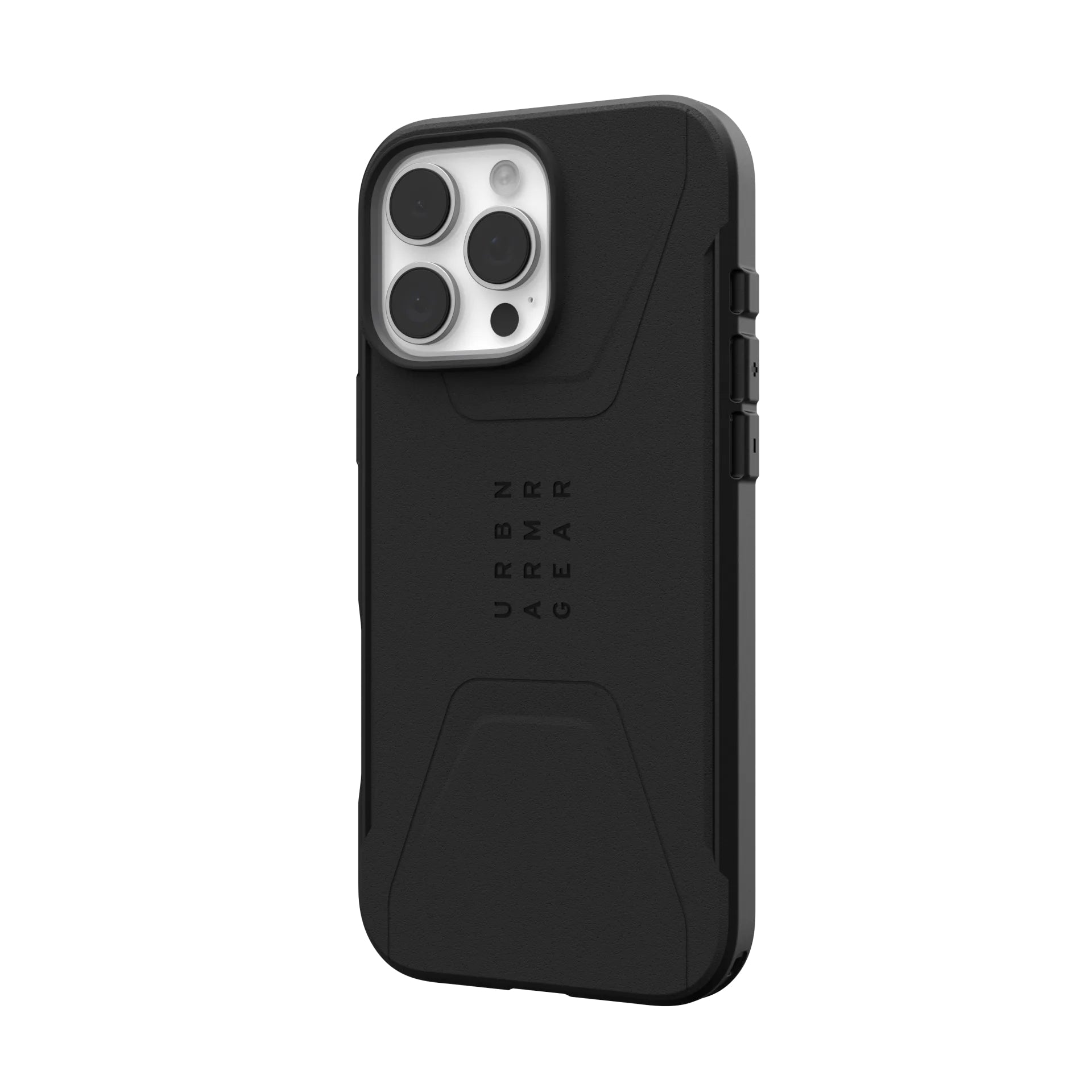 Urban Armor Gear UAG Civilian – Rückcover – für Apple iPhone 16 Pro Max – MagSafe, Kunststoff, Schwarz, bis 6 m sturzsicher