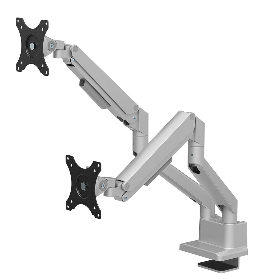 Neomounts DS70 250SL2 – Monitorarm, Dual, bis 32", Neigen/Schwenken, Silber