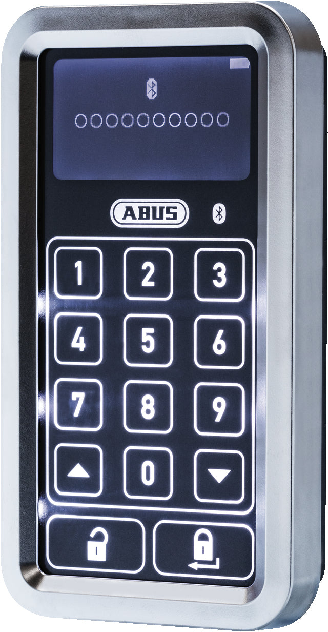 ABUS HomeTec Pro CFT3100S Zugangskontrollleser – Tastenfeld, BT, Aussen, Wandmontage, Batteriebetrieb, Silber