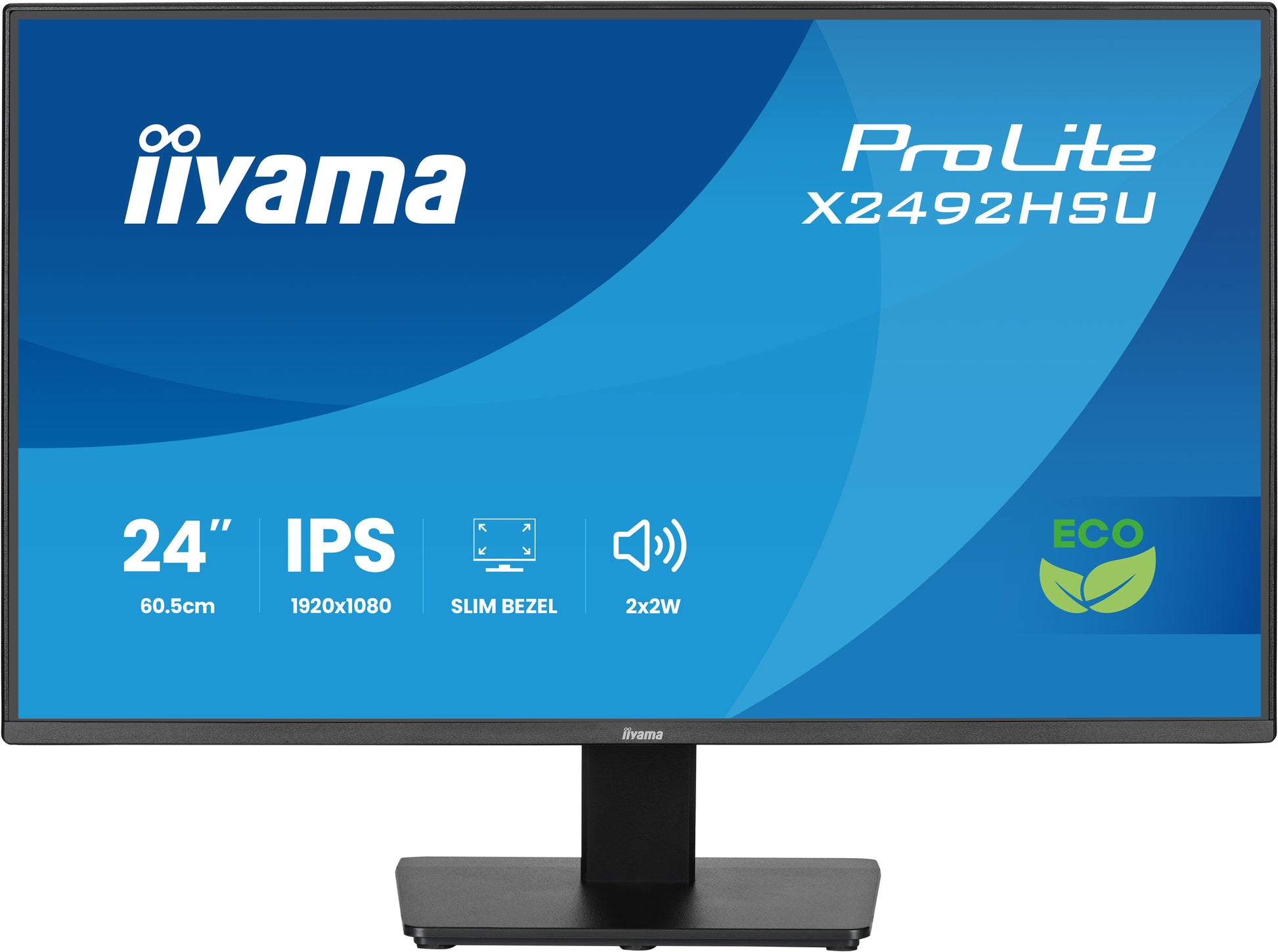 iiyama ProLite X2492HSU-B1 – Monitor, 24", 1920 × 1080 (Full HD), IPS, 120 Hz, 300 cd/m²