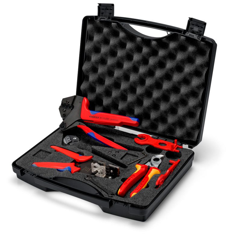 KNIPEX – Werkzeugkoffer PV – für MC4 – 7-teilig