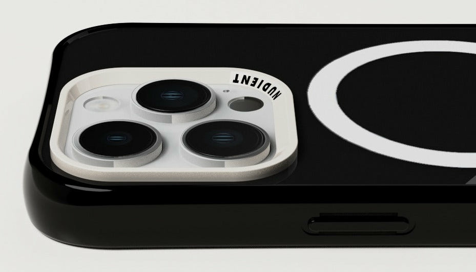 Nudient – Backcover Form – für Apple iPhone 15 Pro – schwarz – MagSafe-kompatibel