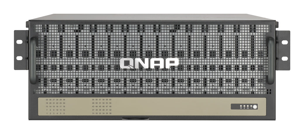 QNAP TL-R6020SEP-RP – 60-Bay Rack 4U JBOD – redundantes Netzteil, für 3,5" HDD/SSD, SAS/SATA