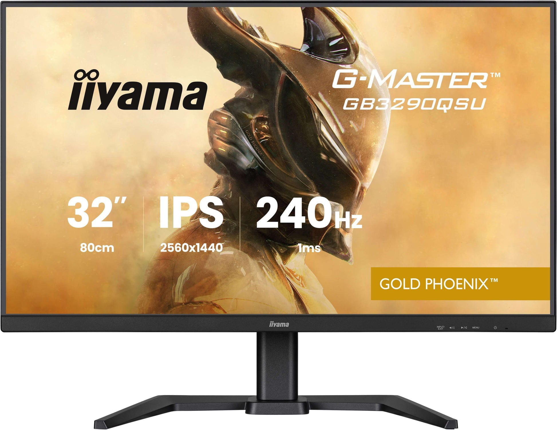 iiyama G-MASTER GB3290QSU-B1 – Monitor, 31,5" 2560 × 1440 (WQHD), IPS, 240 Hz, 400 cd/m²